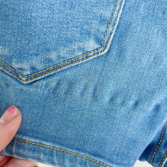 Urban Outfitters BDG Super High Rise Seam Short Medium Wash Denim Shorts Size 27 - Picture 6 of 7